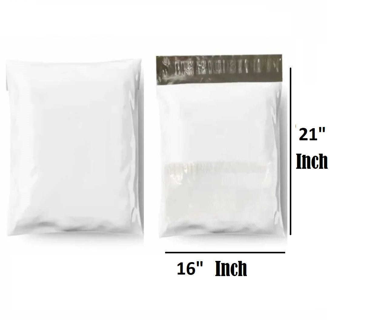 100 Pcs Courier Flyers Shipping Bags With Address Label Pocket - Sizes Available