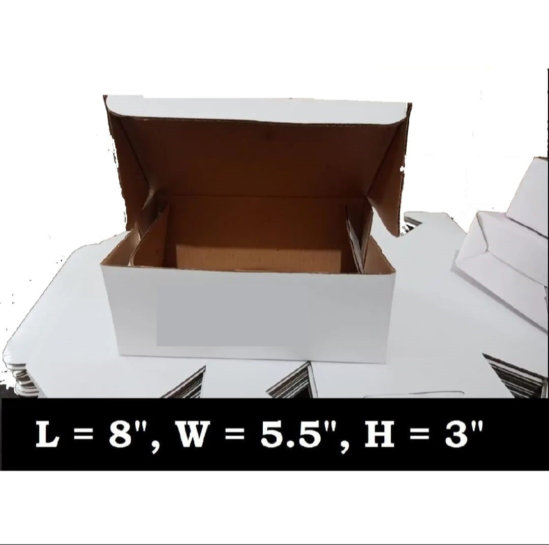 25 Pcs Corrugated Mailer Boxes For Courier & Gift Packing Size 8 x 5.5 x 3 Inches