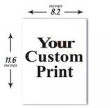A4 Custom Sticker Colour Print Premium Glossy Sticker Sheet 135 GSM