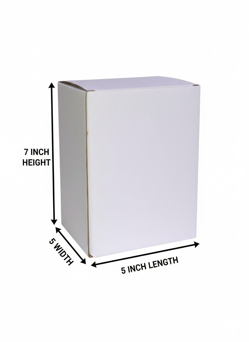 Pack of 25 Shipping Mailer Boxes Size 5 x 5 x 7 Inch Corrugated Boxes - Packing Material