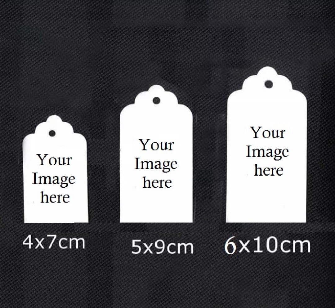 100 PCS Custom Tags Paper Labels Clothing Brand Fashion Business Logo Design Hang Personalized Tag