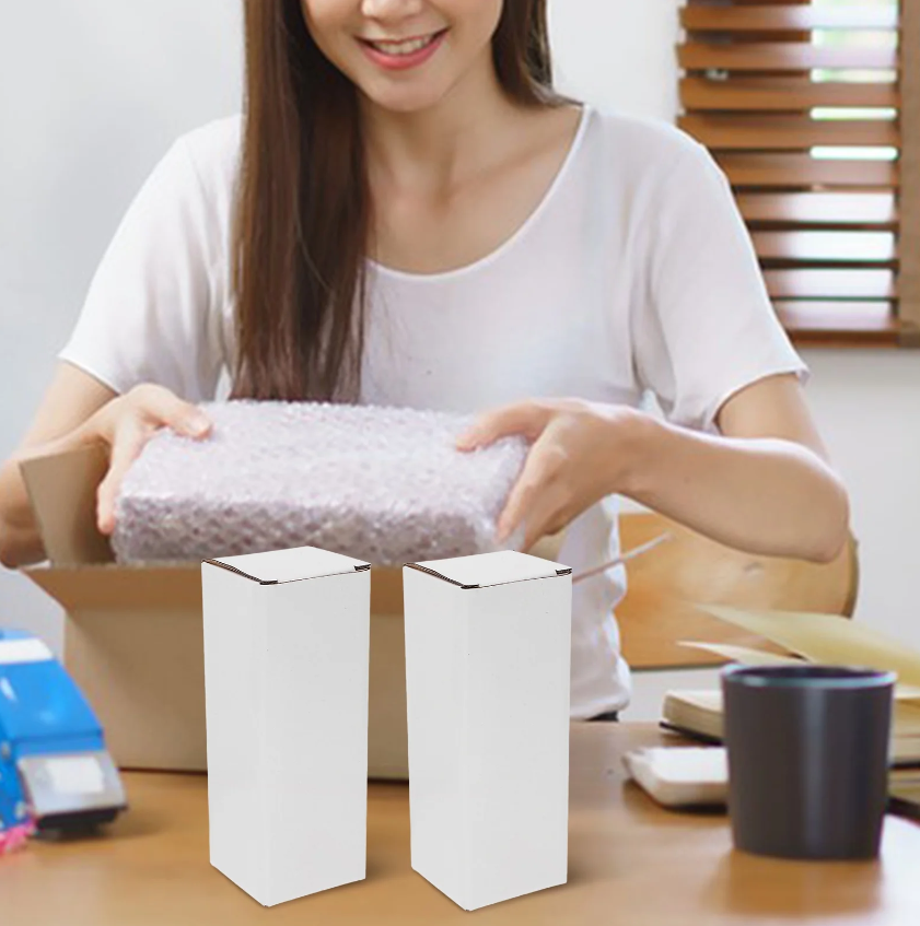 Pack of 25 Shipping Mailer Boxes Size 3 x 3 x 9 Inch Corrugated Boxes - Packing Material