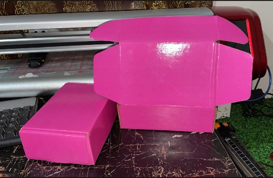 Pack of 20 Pink Courier Mailer Boxes Hard Corrugated Box - Sizes Available