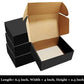 Pack of 20 Black Courier Mailer Boxes Hard Corrugated Box - Sizes Available