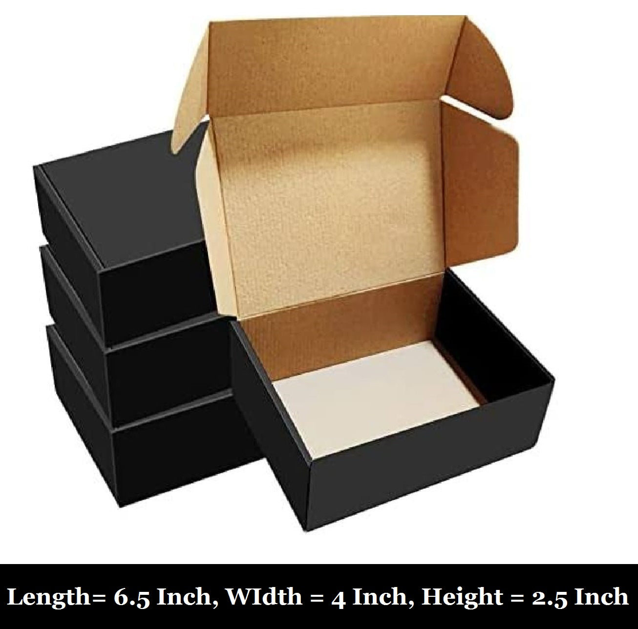 Hard Packing Box Pack of 20 Black Courier Mailer Boxes Hard Corrugated Box - Sizes Avai ...