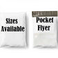 25 Pcs Courier Flyers Shipping Bags With Address Label Pocket - Sizes Available