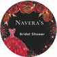 50 Pcs Modern Wedding Mehndi Favor stickers - Your Custom Text (Copy)