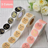 100 Pcs Thank You For Supporting My Small Business Sticker Labels for Packing Decoration