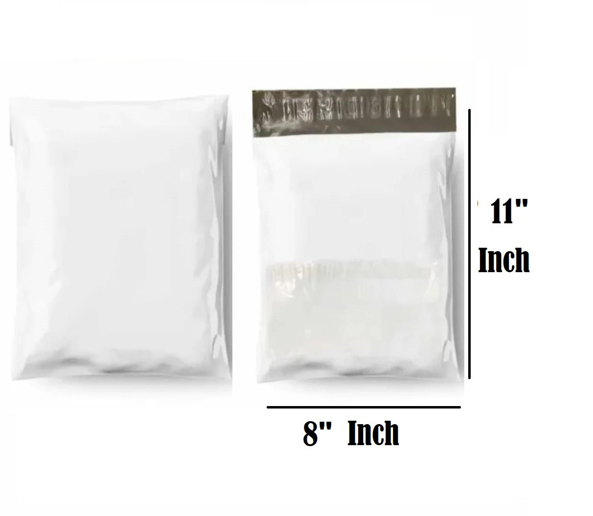 50 Pcs Courier Flyers Shipping Bags With Address Label Pocket - Sizes Available