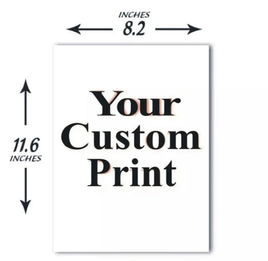 A4 Custom Sticker Colour Print Premium Glossy Sticker Sheet 135 GSM