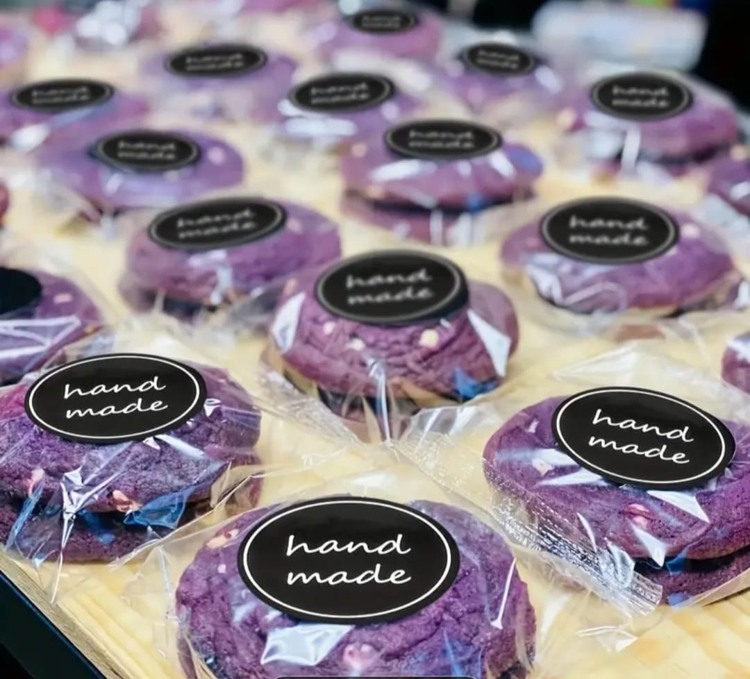 Black Self-Adhesive Baking Sealing Stickers - Rectangular Labels for Cakes, Pastries, Lollipops &amp; More - Perfect for Home Kitchen Use, Baking Labeling Stickers