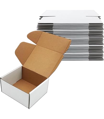 25 Pcs Corrugated Mailer Boxes For Courier & Gift Packing Size 3.5 x 3.5 x 2 Inches