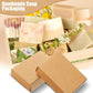 Pack of 20/50/100/250 Kraft Card Gift Box (2.3 x 1.1 x 3.5 Inch) – Ideal for Handmade Soap, Jewelry, Wedding Favors, Gift Packaging & DIY Storage