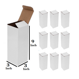 Pack of 25 Shipping Mailer Boxes Size 3 x 3 x 9 Inch Corrugated Boxes - Packing Material