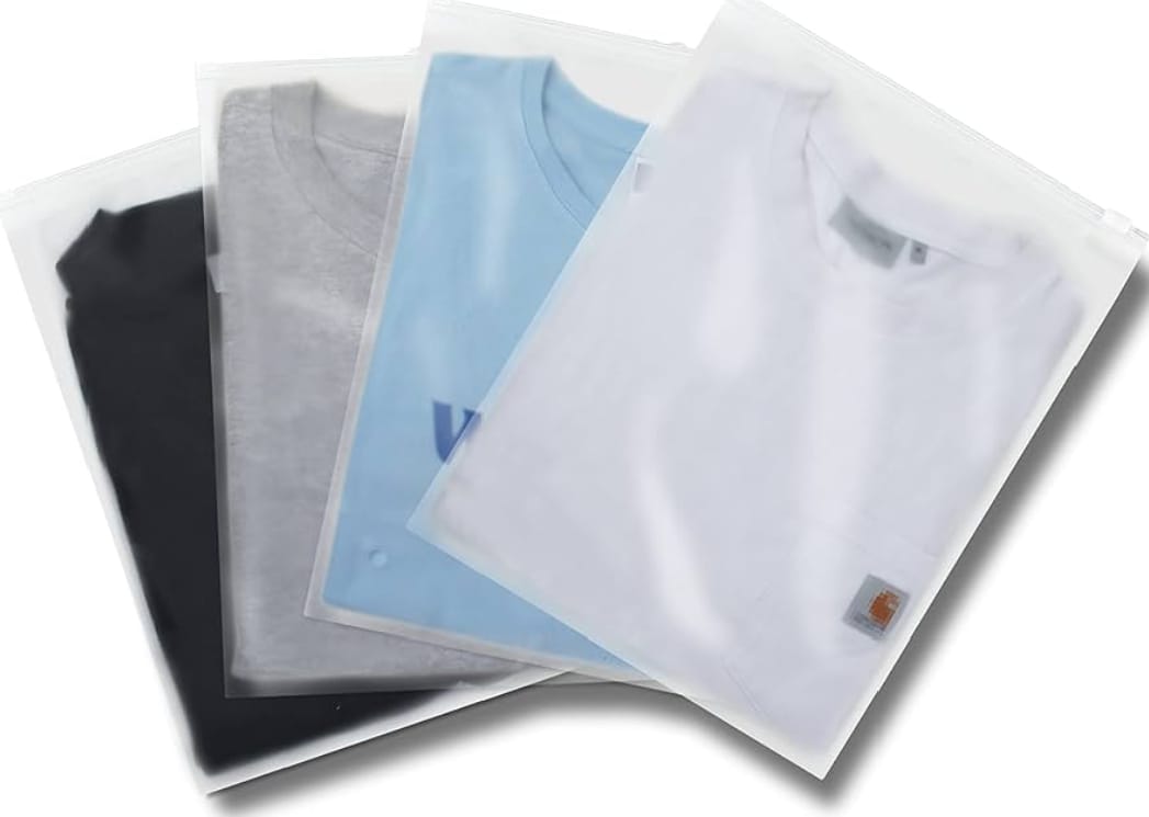Pack of 25 Pcs Slider Suit Packing Bags- Zip Lock Plastic bags - Size Available