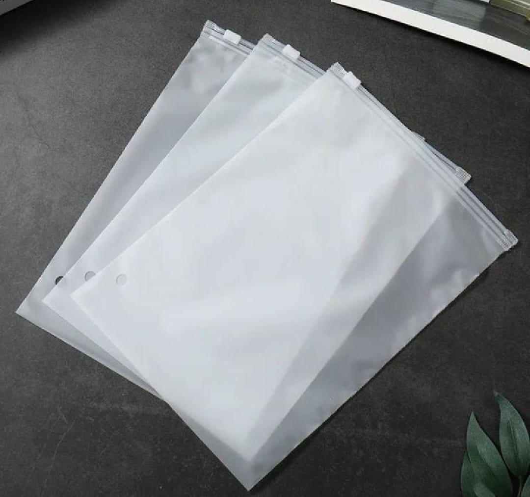 Pack of 25 Pcs Slider Suit Packing Bags- Zip Lock Plastic bags - Size Available