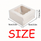 50/25/10pcs White Cardboard Boxes with Windows, Disposable Pastry Boxes, Cake Boxes, Used for Packaging Cookies, Strawberries, Macarons, Desserts, Disposable Paper Boxes