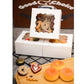50/25/10pcs White Cardboard Boxes with Windows, Disposable Pastry Boxes, Cake Boxes, Used for Packaging Cookies, Strawberries, Macarons, Desserts, Disposable Paper Boxes