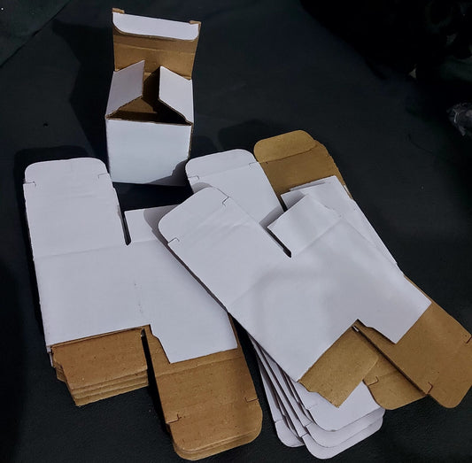 25 Pcs Corrugated Mailer Boxes For Courier & Gift Packing Size 2 x 2 x 2 Inches Square